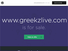 Tablet Screenshot of greekzlive.com